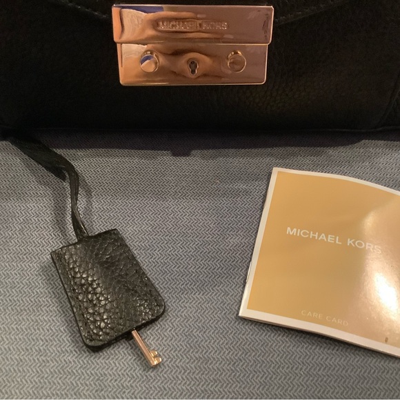 Michael Kors Black Leather Haley Satchel - Picture 3 of 12